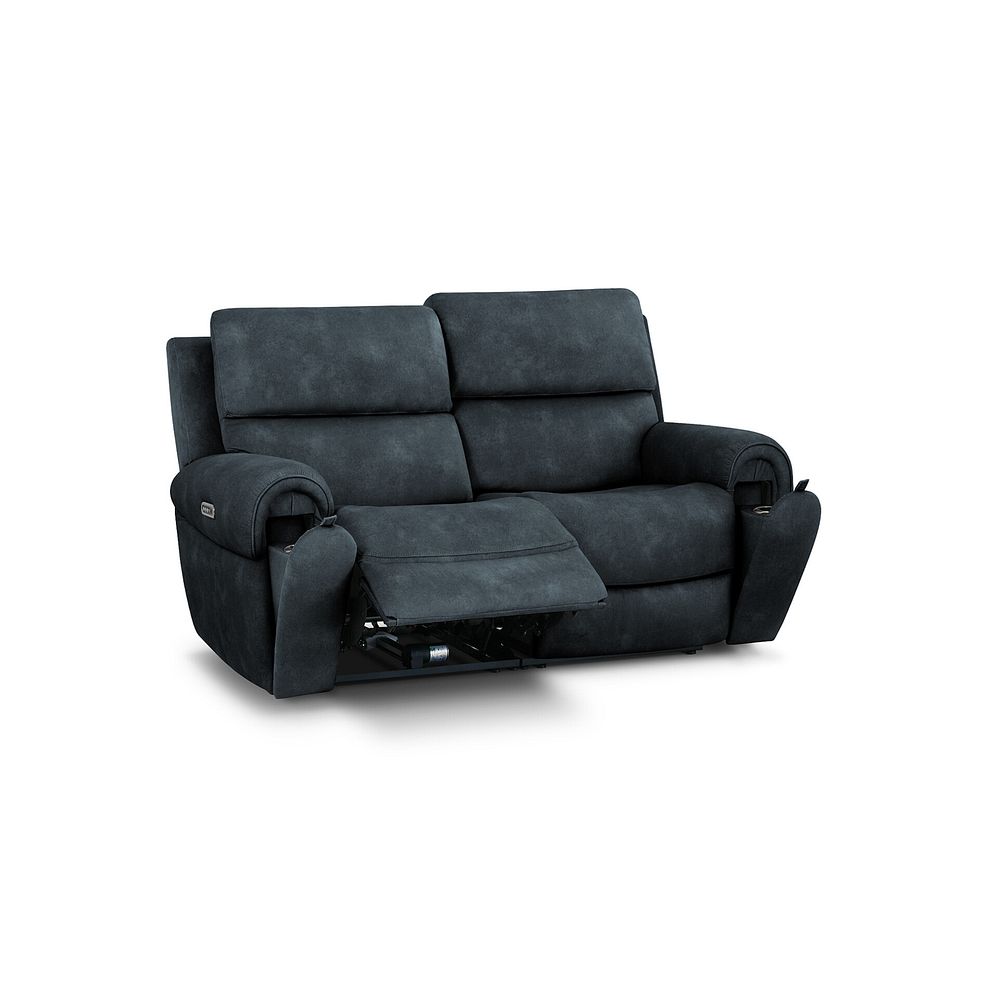 Ezra 2 Seater Electric Recliner with Power Headrest & Lumbar Support in Dexter Shadow Fabric 2