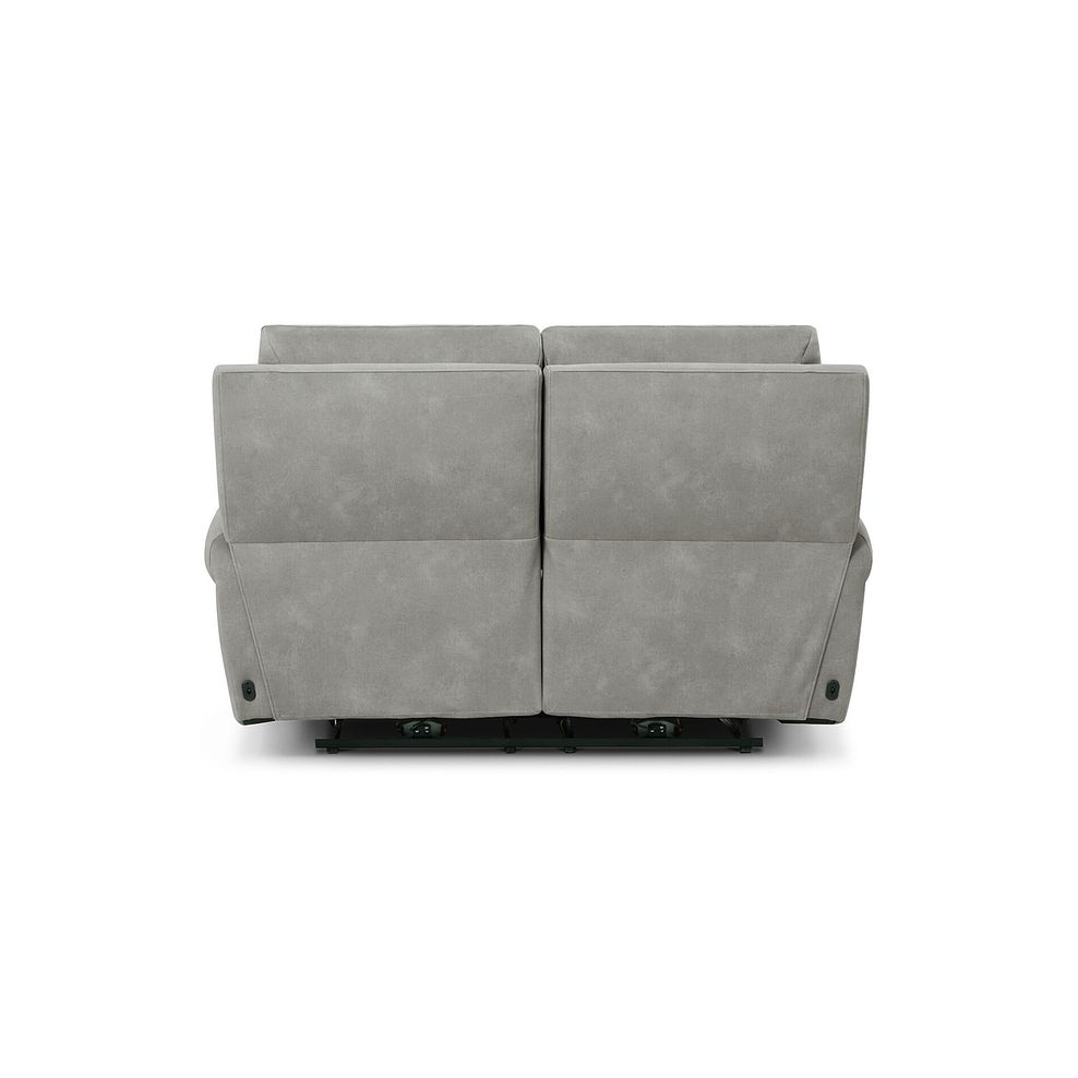 Ezra 2 Seater Electric Recliner with Power Headrest & Lumbar Support in Dexter Stone Fabric 11