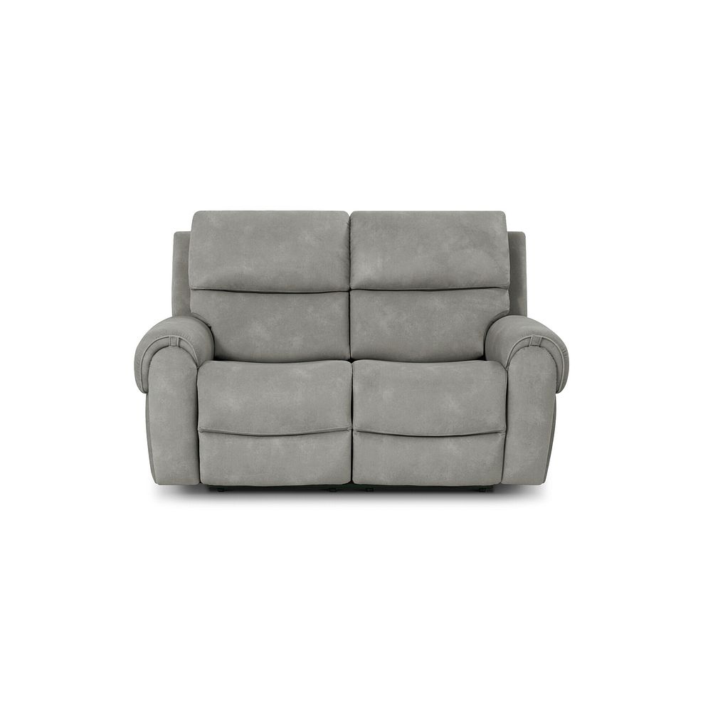 Ezra 2 Seater Electric Recliner with Power Headrest & Lumbar Support in Dexter Stone Fabric 6