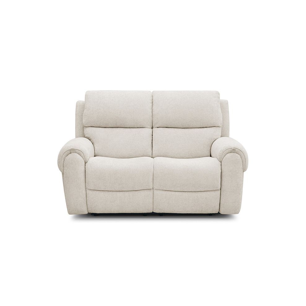 Ezra 2 Seater Electric Recliner with Power Headrest & Lumbar Support in Hopsack Natural Fabric 7