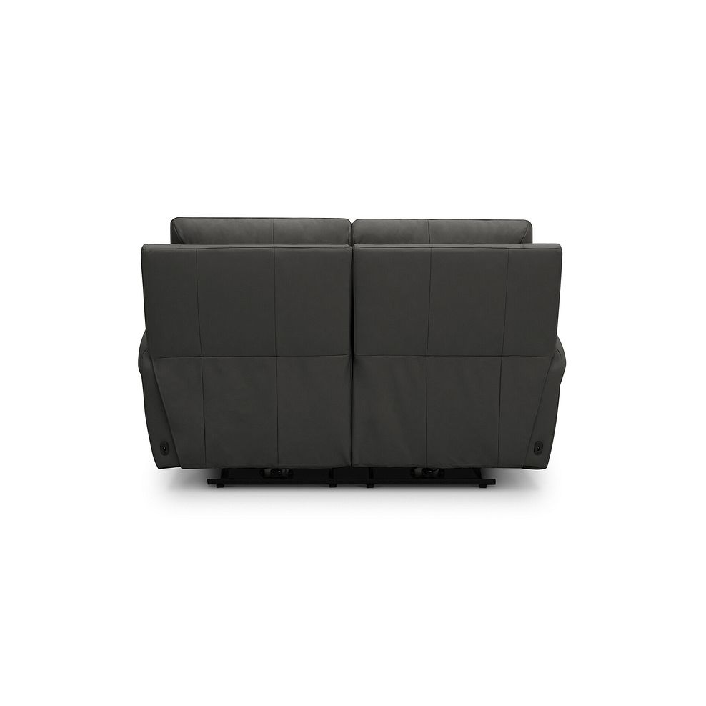 Ezra 2 Seater Electric Recliner with Power Headrest & Lumbar Support in Storm Leather 9