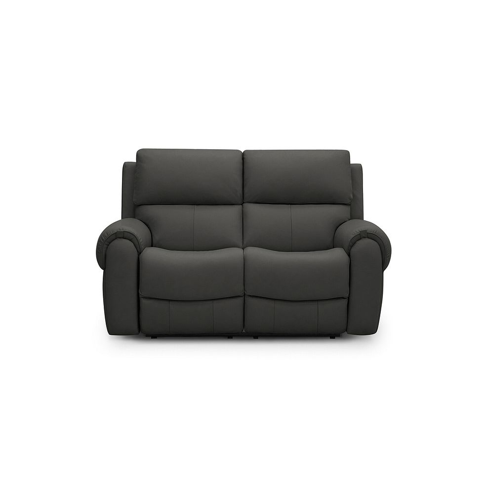 Ezra 2 Seater Electric Recliner with Power Headrest & Lumbar Support in Storm Leather 6