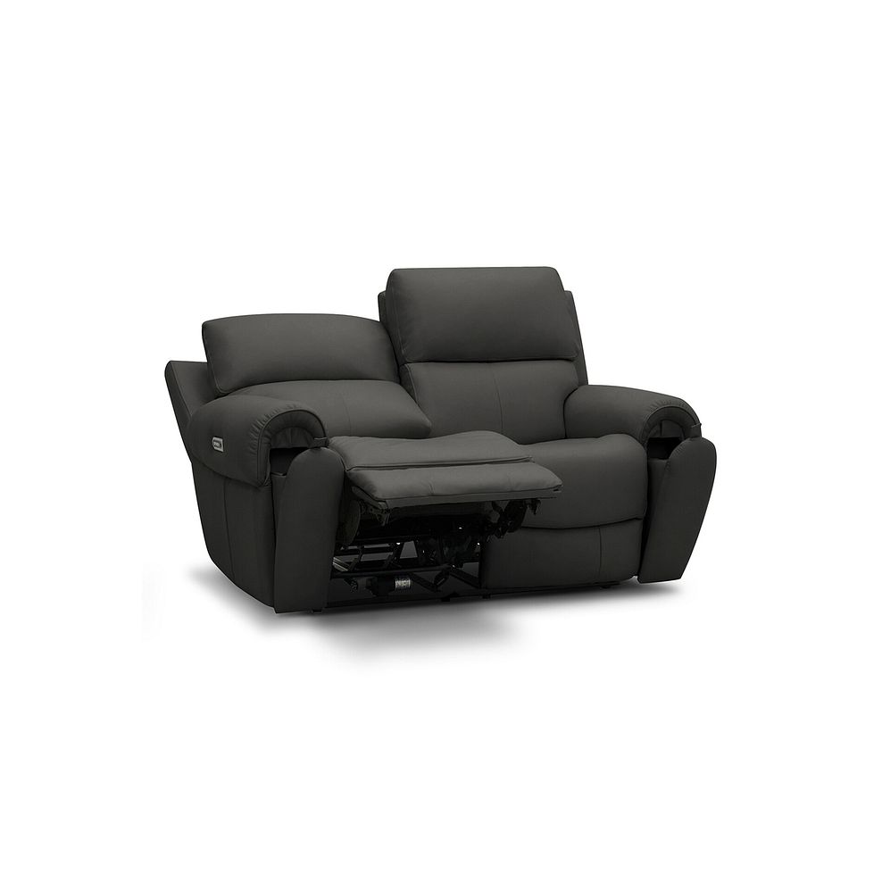 Ezra 2 Seater Electric Recliner with Power Headrest & Lumbar Support in Storm Leather 4