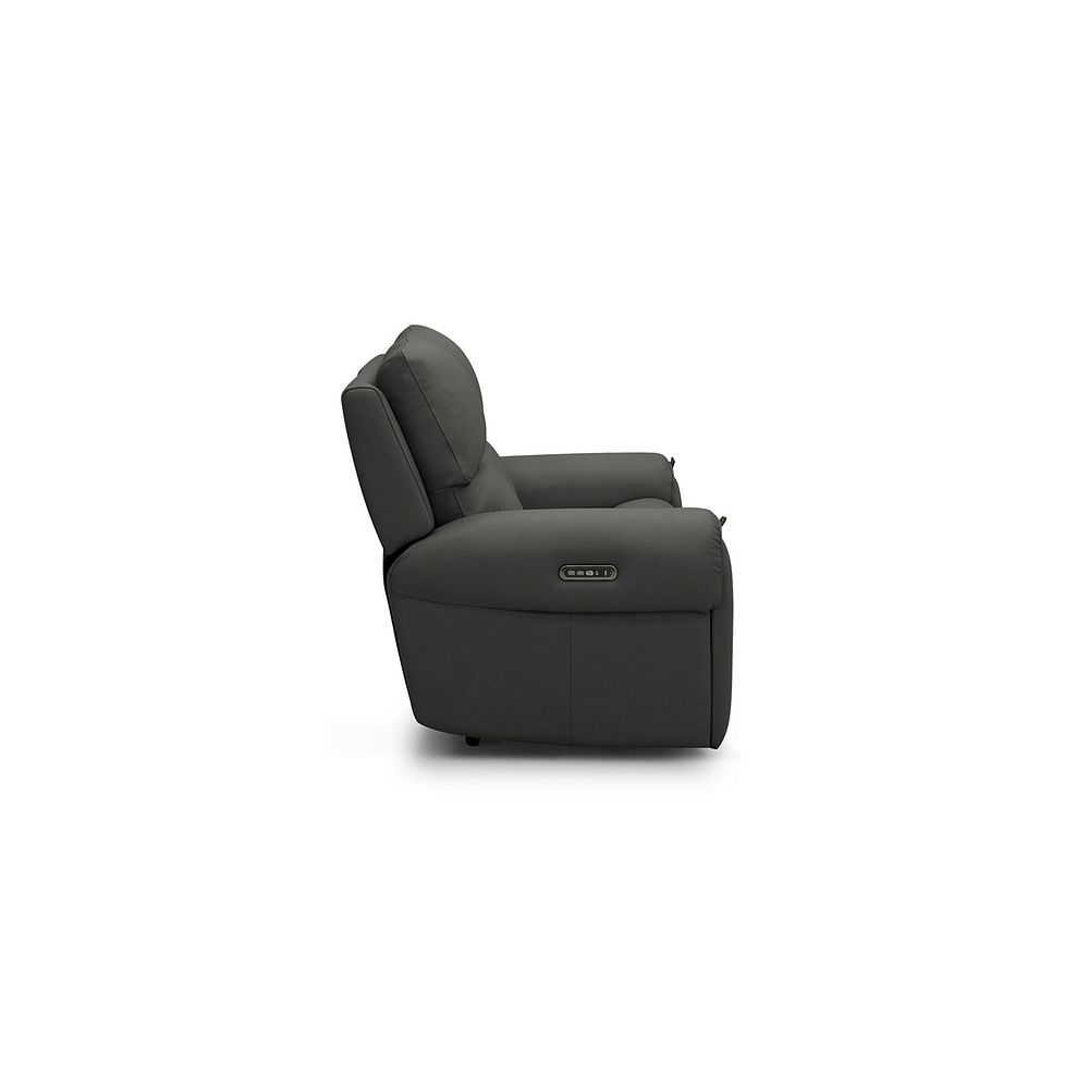 Ezra 2 Seater Electric Recliner with Power Headrest & Lumbar Support in Storm Leather 7