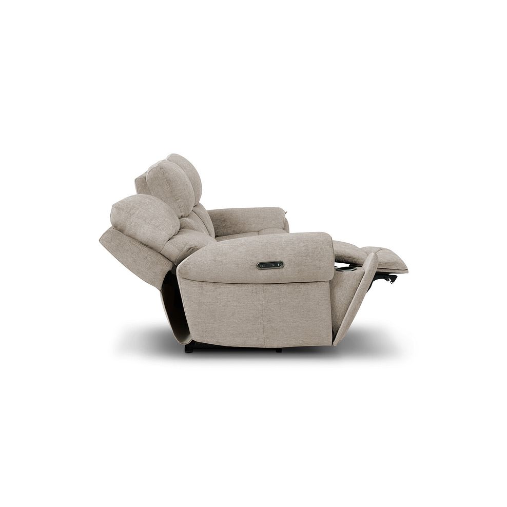 Ezra 3 Seater Electric Recliner in Darwin Mink Fabric 11