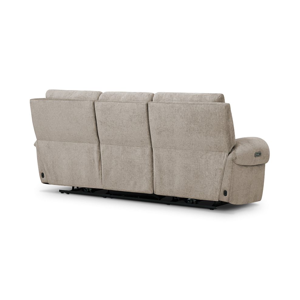 Ezra 3 Seater Electric Recliner in Darwin Mink Fabric 12