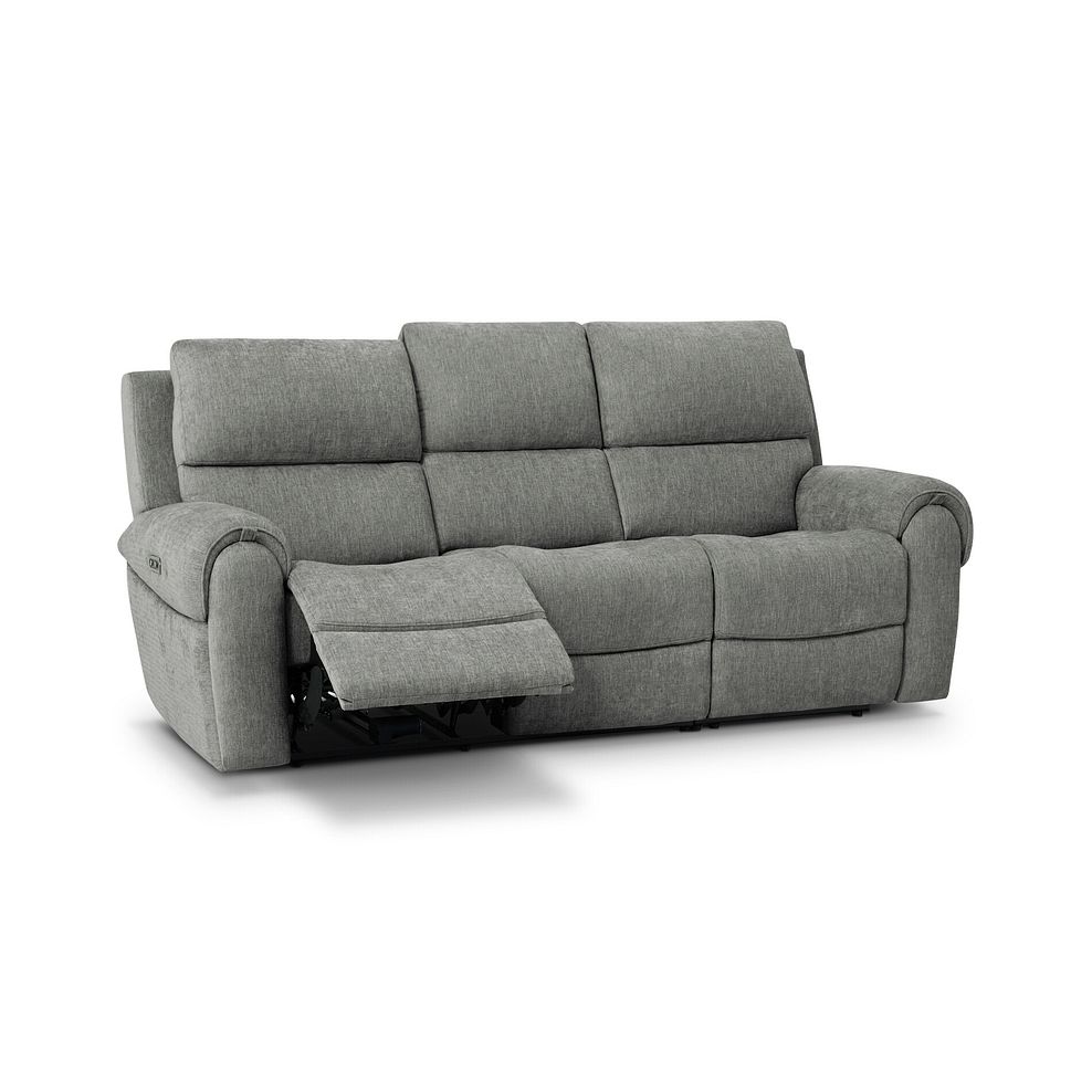 Ezra 3 Seater Electric Recliner in Darwin Mushroom Fabric 2