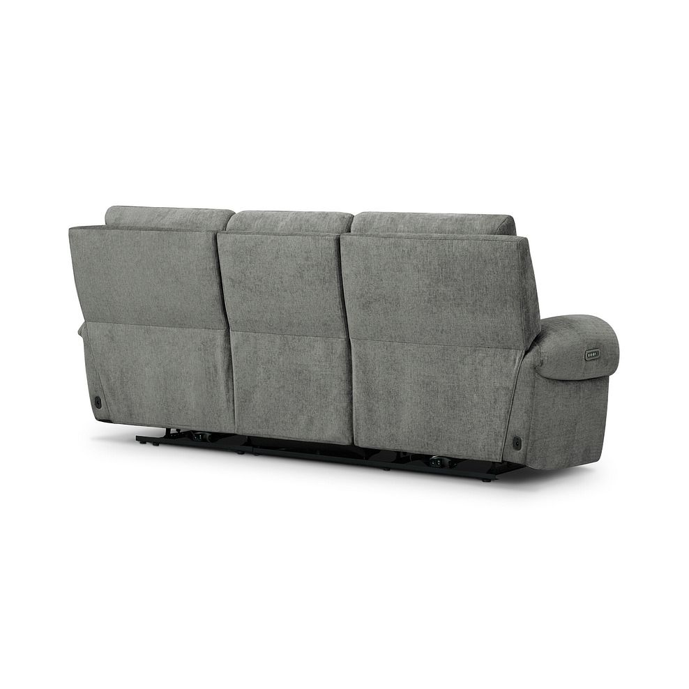 Ezra 3 Seater Electric Recliner in Darwin Mushroom Fabric 8