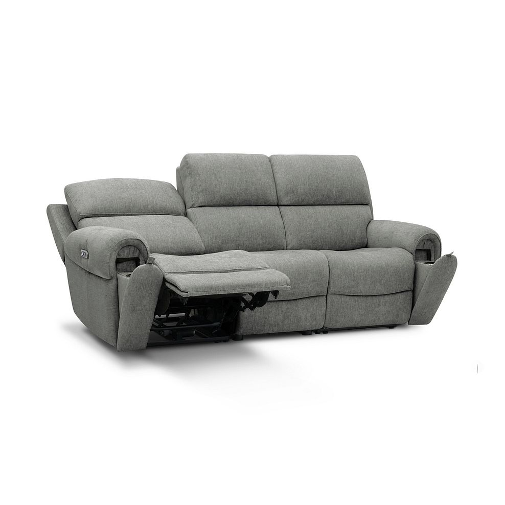Ezra 3 Seater Electric Recliner in Darwin Mushroom Fabric 3