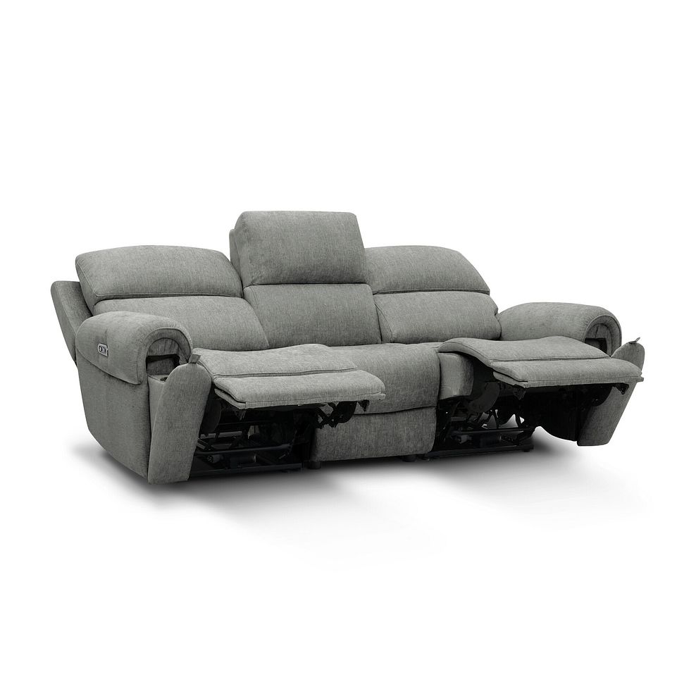 Ezra 3 Seater Electric Recliner in Darwin Mushroom Fabric 4