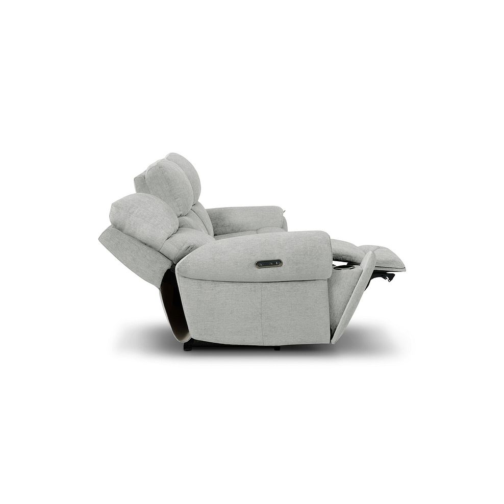 Ezra 3 Seater Electric Recliner in Darwin Silver Fabric 7