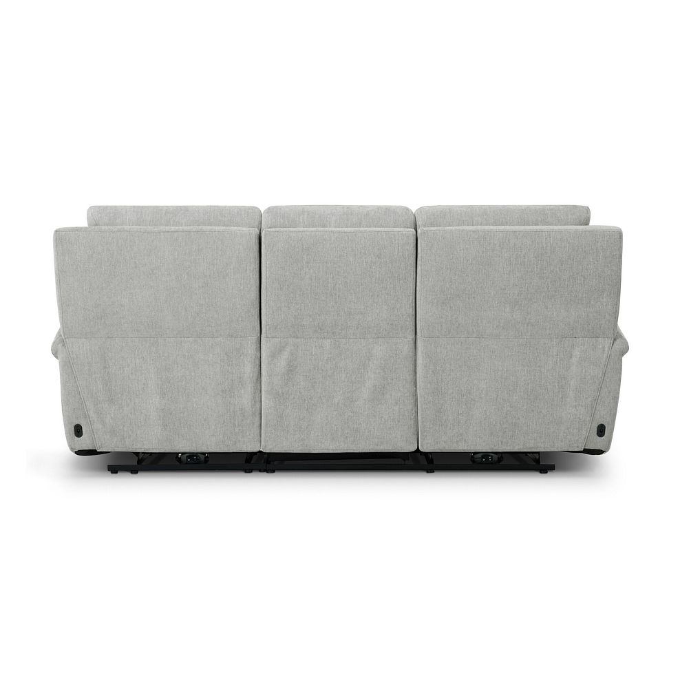 Ezra 3 Seater Electric Recliner in Darwin Silver Fabric 9