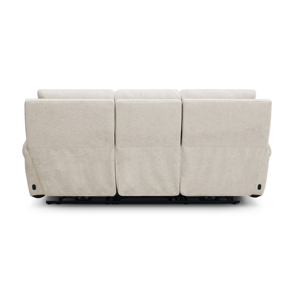 Ezra 3 Seater Electric Recliner in Hopsack Natural Fabric 9