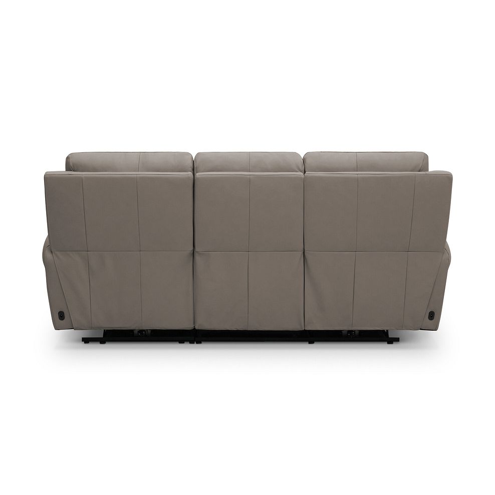 Ezra 3 Seater Electric Recliner in Oyster Leather 11