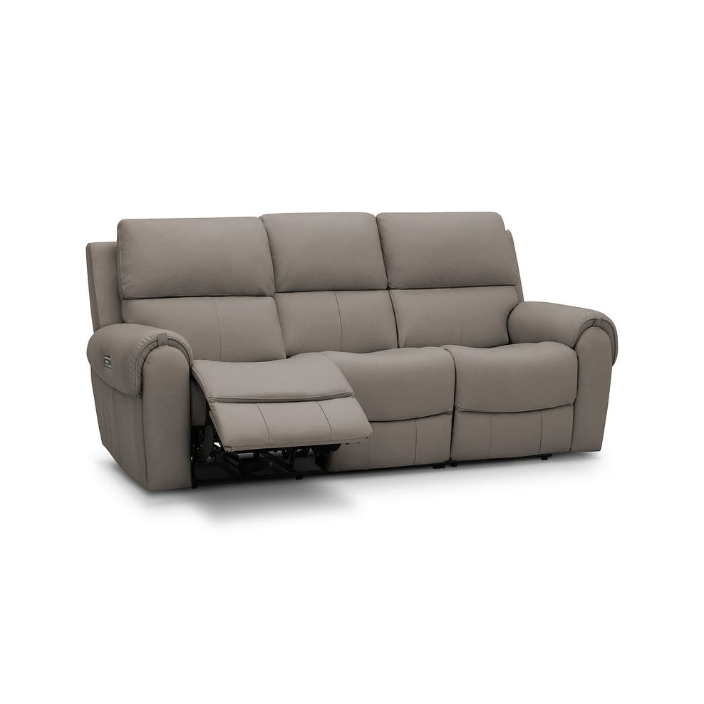 Ezra 3 Seater Electric Recliner in Oyster Leather 6