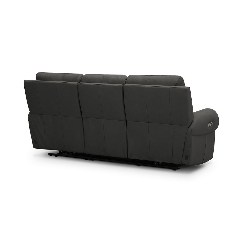 Ezra 3 Seater Electric Recliner in Storm Leather 8