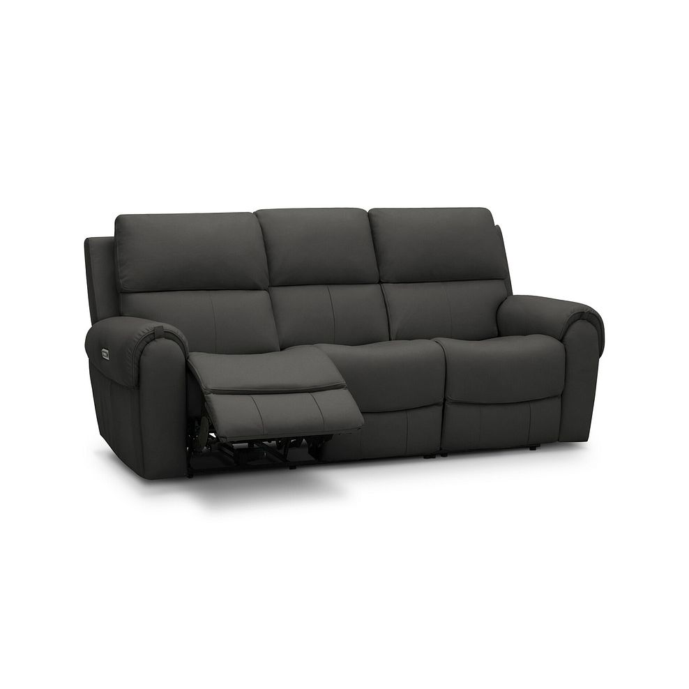Ezra 3 Seater Electric Recliner in Storm Leather 2