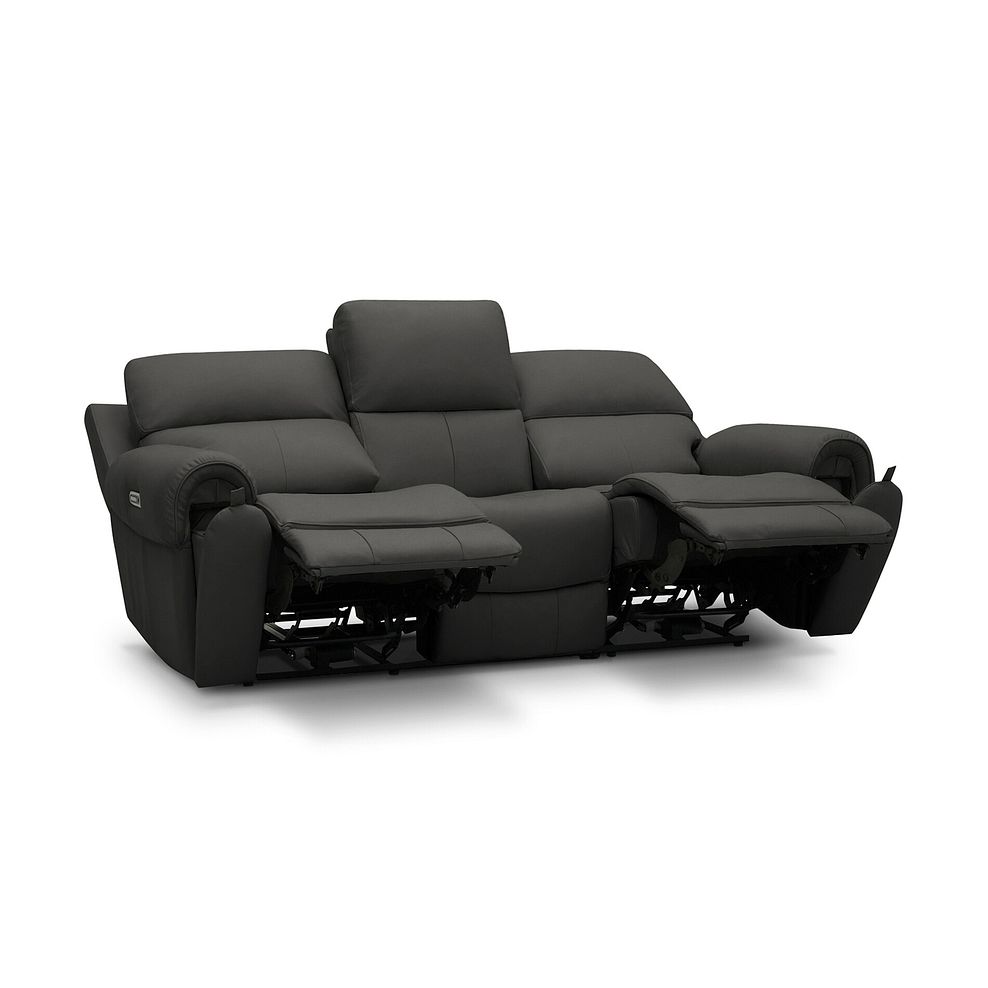 Ezra 3 Seater Electric Recliner in Storm Leather 3