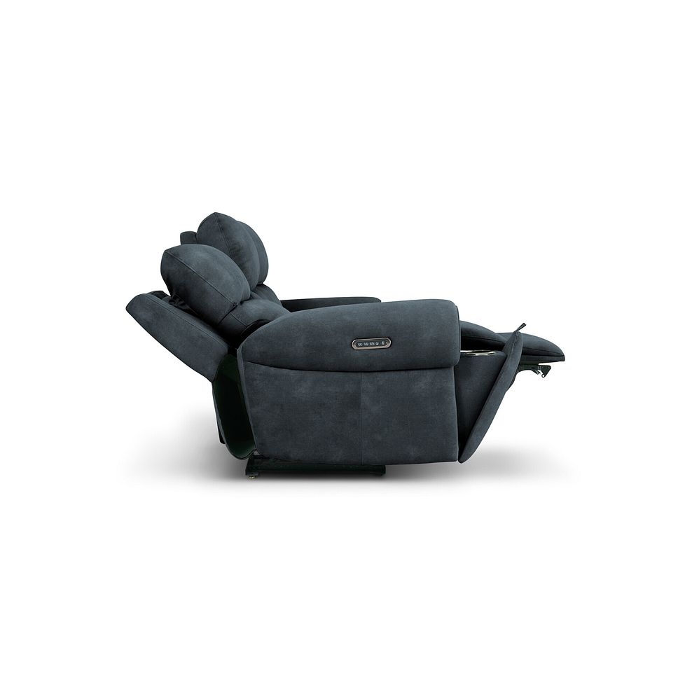 Ezra 3 Seater Electric Recliner with Power Headrest & Lumbar Support in Dexter Shadow Fabric 9