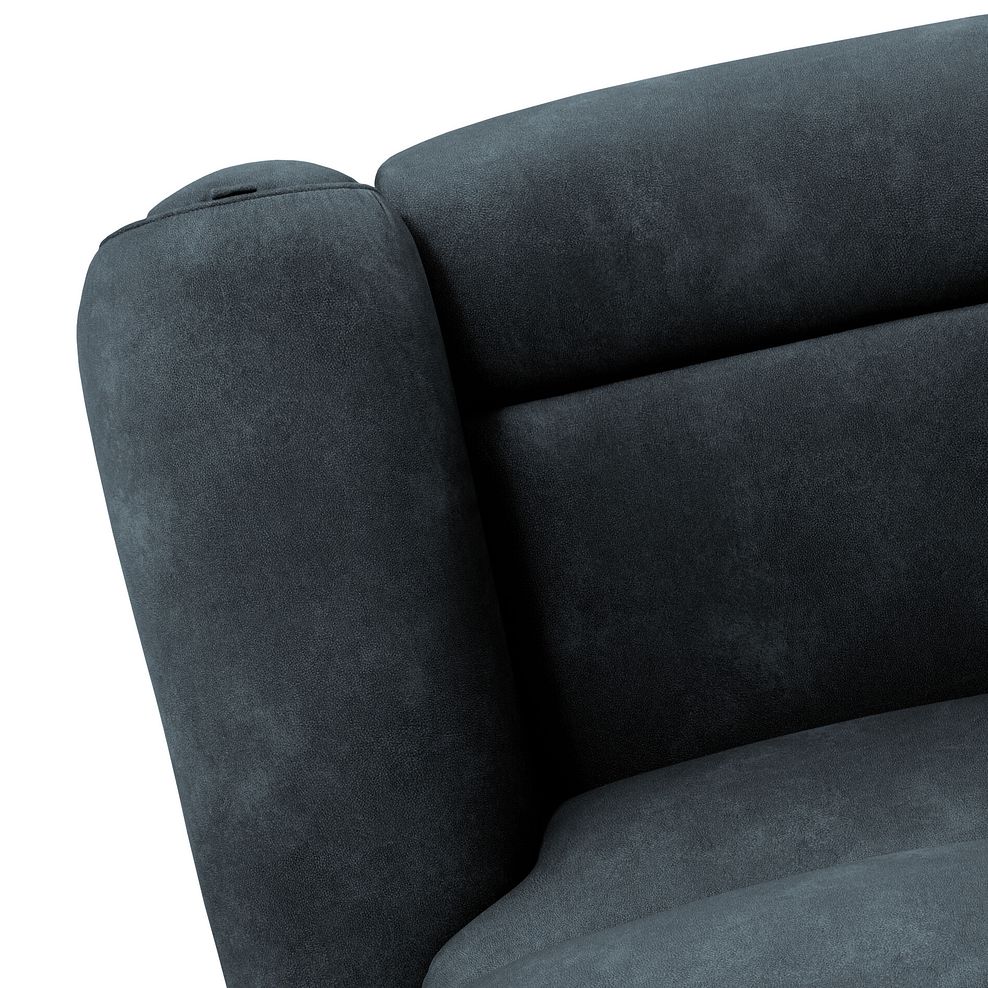 Ezra 3 Seater Electric Recliner with Power Headrest & Lumbar Support in Dexter Shadow Fabric 13