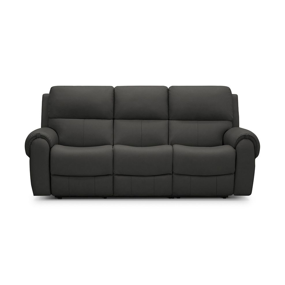 Ezra 3 Seater Electric Recliner with Power Headrest & Lumbar Support in Storm Leather 5