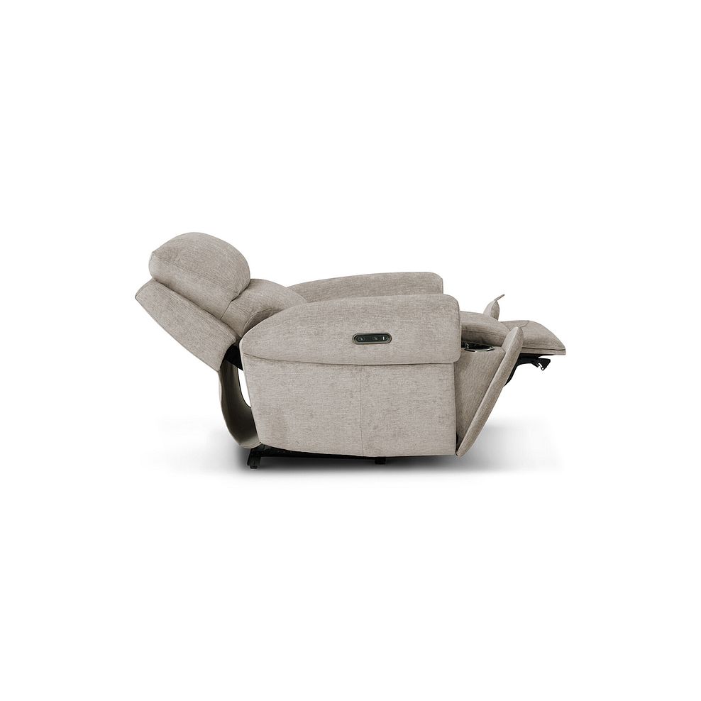 Ezra Electric Recliner Armchair in Darwin Mink Fabric 9