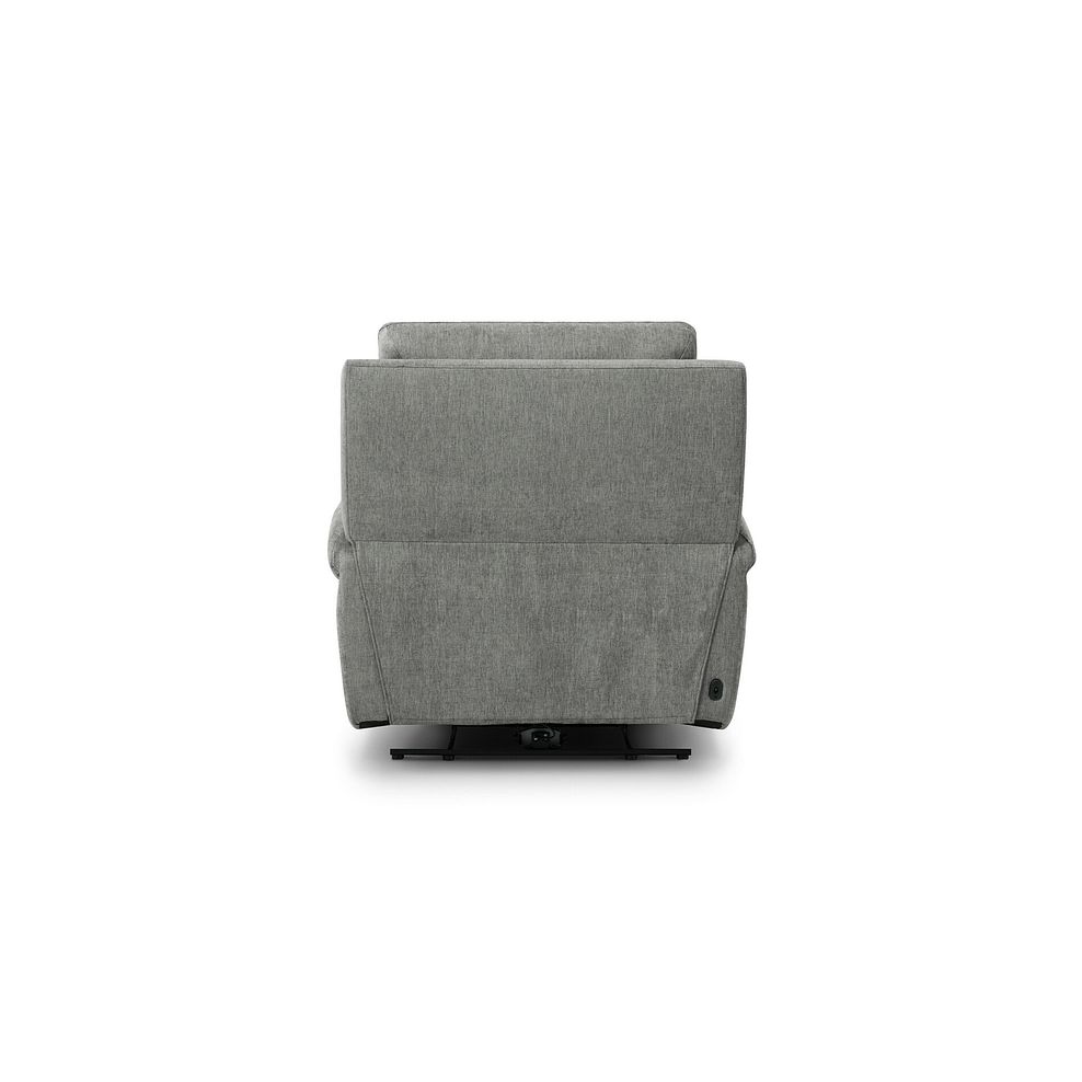 Ezra Electric Recliner Armchair in Darwin Mushroom Fabric 8