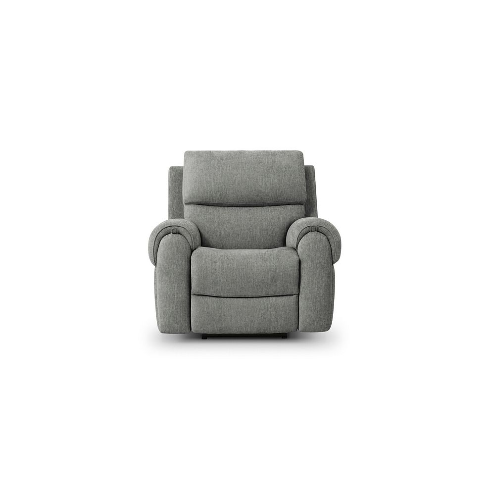 Ezra Electric Recliner Armchair in Darwin Mushroom Fabric 5