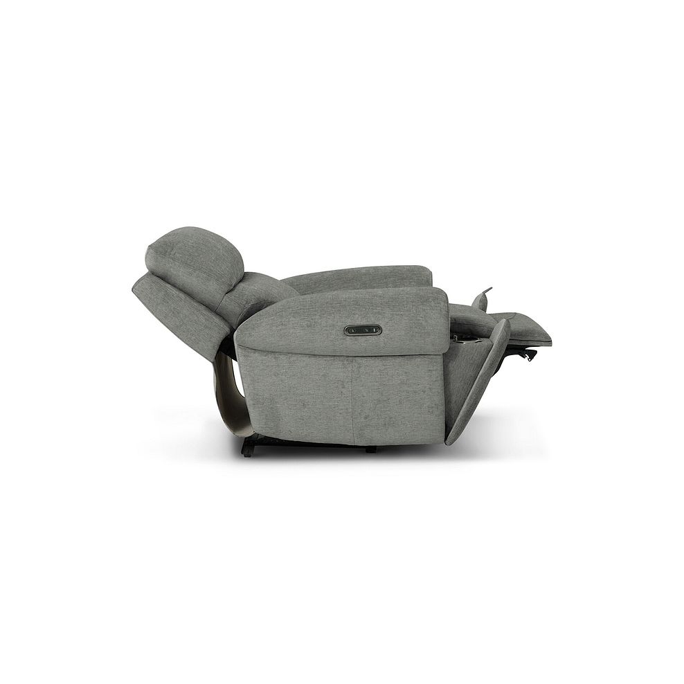 Ezra Electric Recliner Armchair in Darwin Mushroom Fabric 7