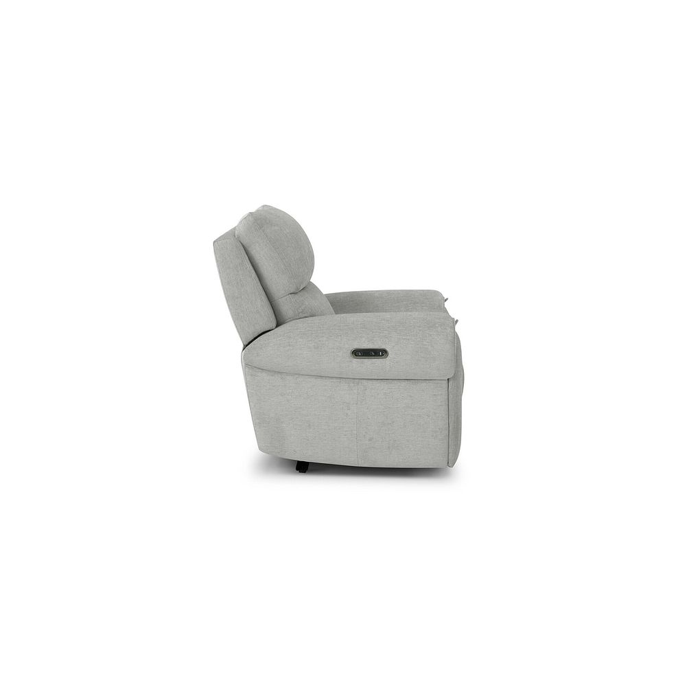 Ezra Electric Recliner Armchair in Darwin Silver Fabric 6