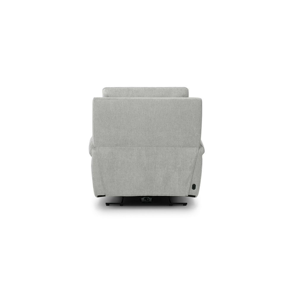 Ezra Electric Recliner Armchair in Darwin Silver Fabric 8