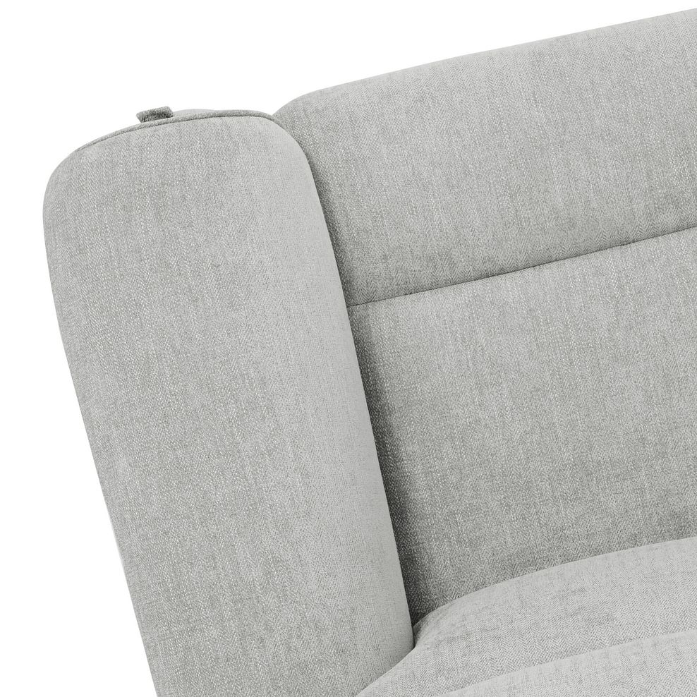 Ezra Electric Recliner Armchair in Darwin Silver Fabric 11