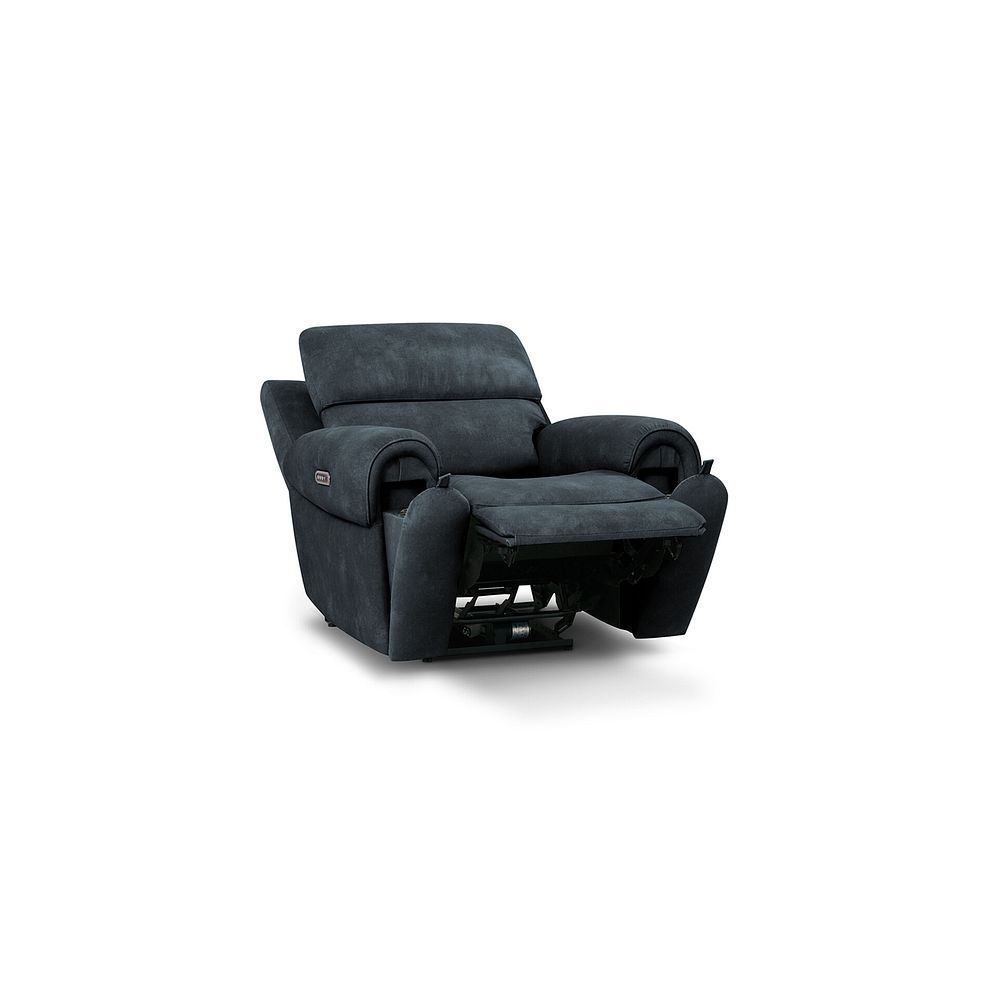 Ezra Electric Recliner Armchair in Dexter Shadow Fabric 4