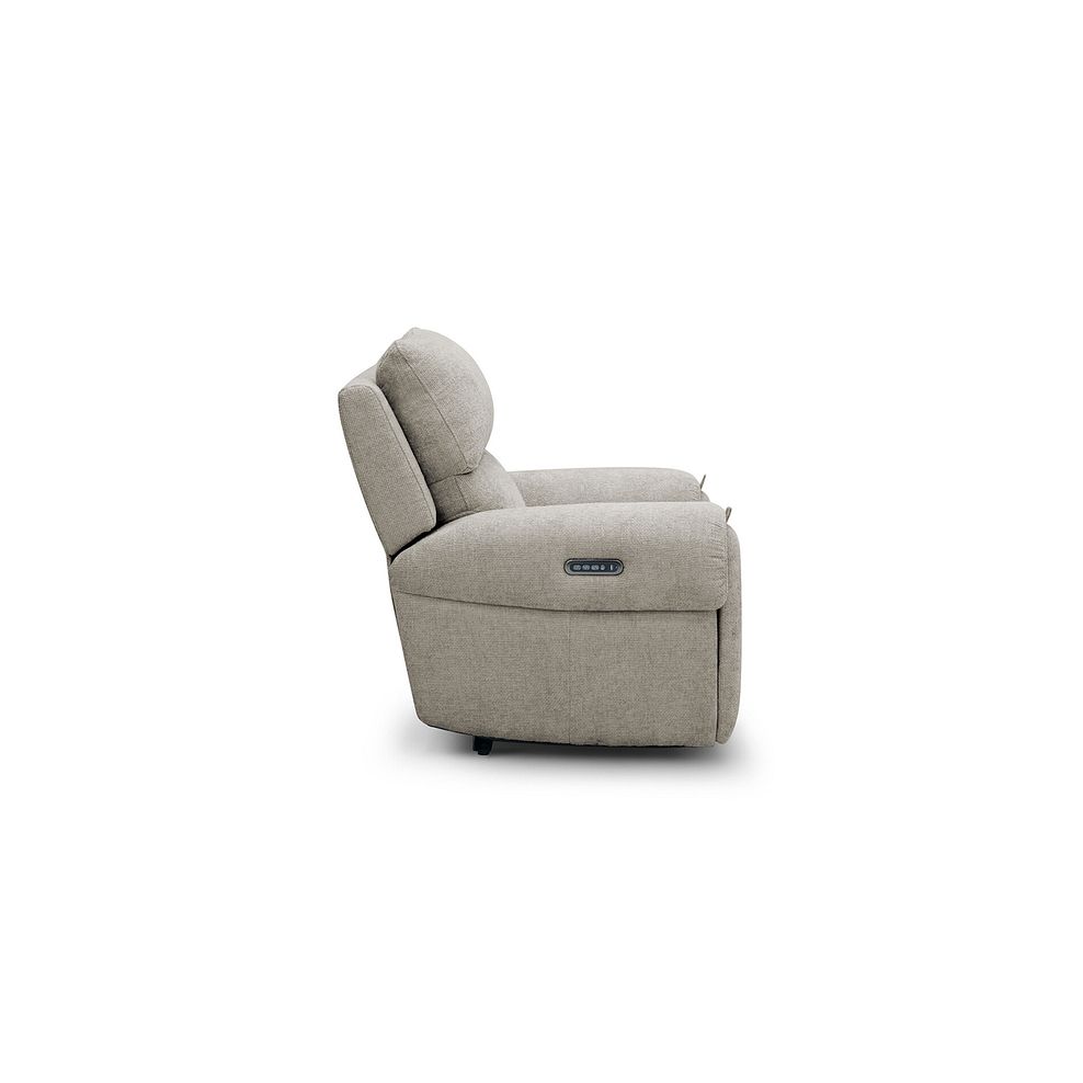 Ezra Electric Recliner Armchair in Hopsack Linen Fabric 6