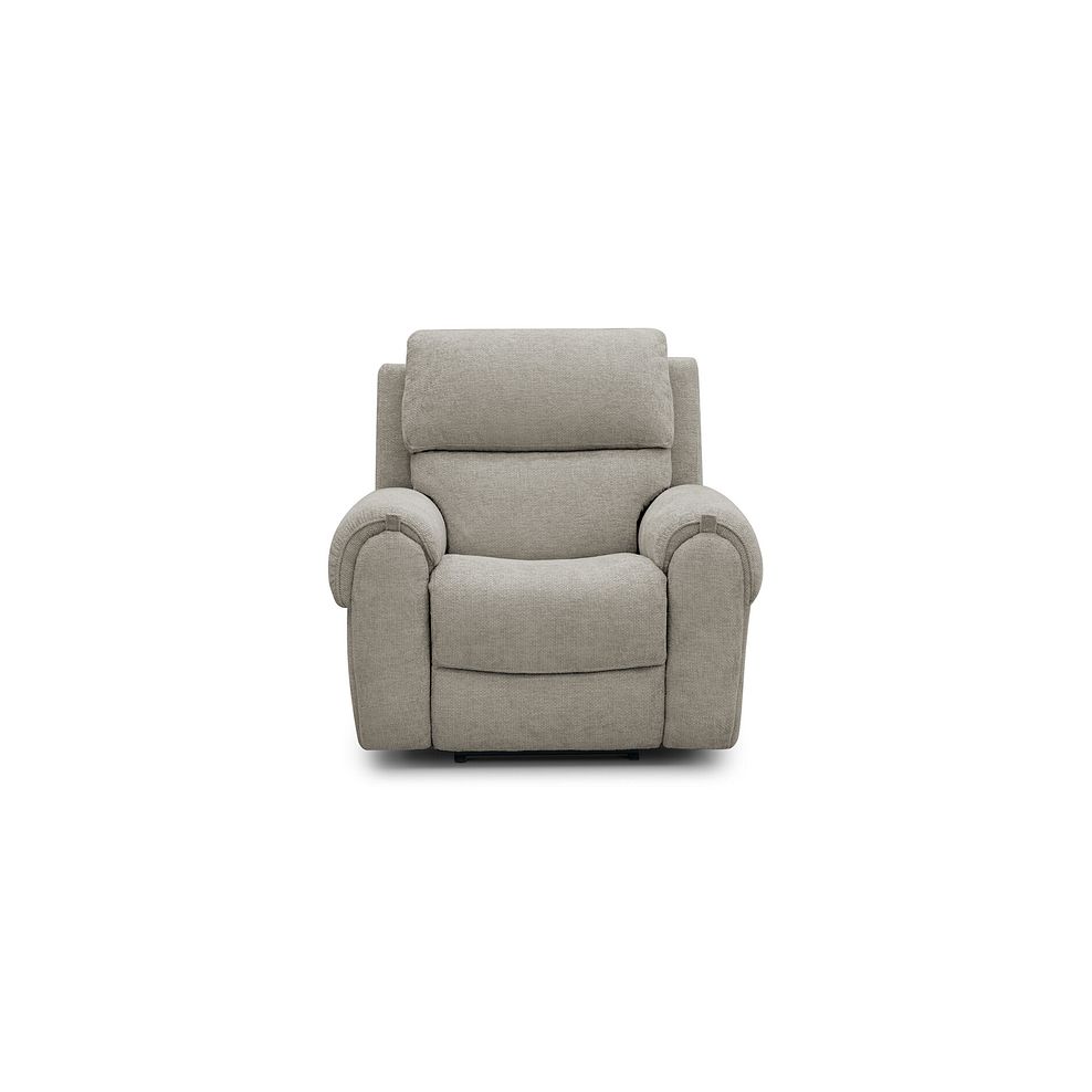 Ezra Electric Recliner Armchair in Hopsack Linen Fabric 5