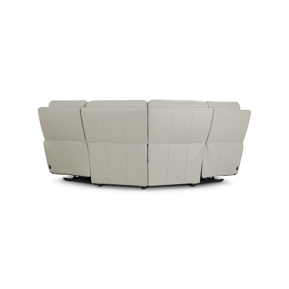 Ezra Group 1 Electric Recliner in Bone China Leather 5