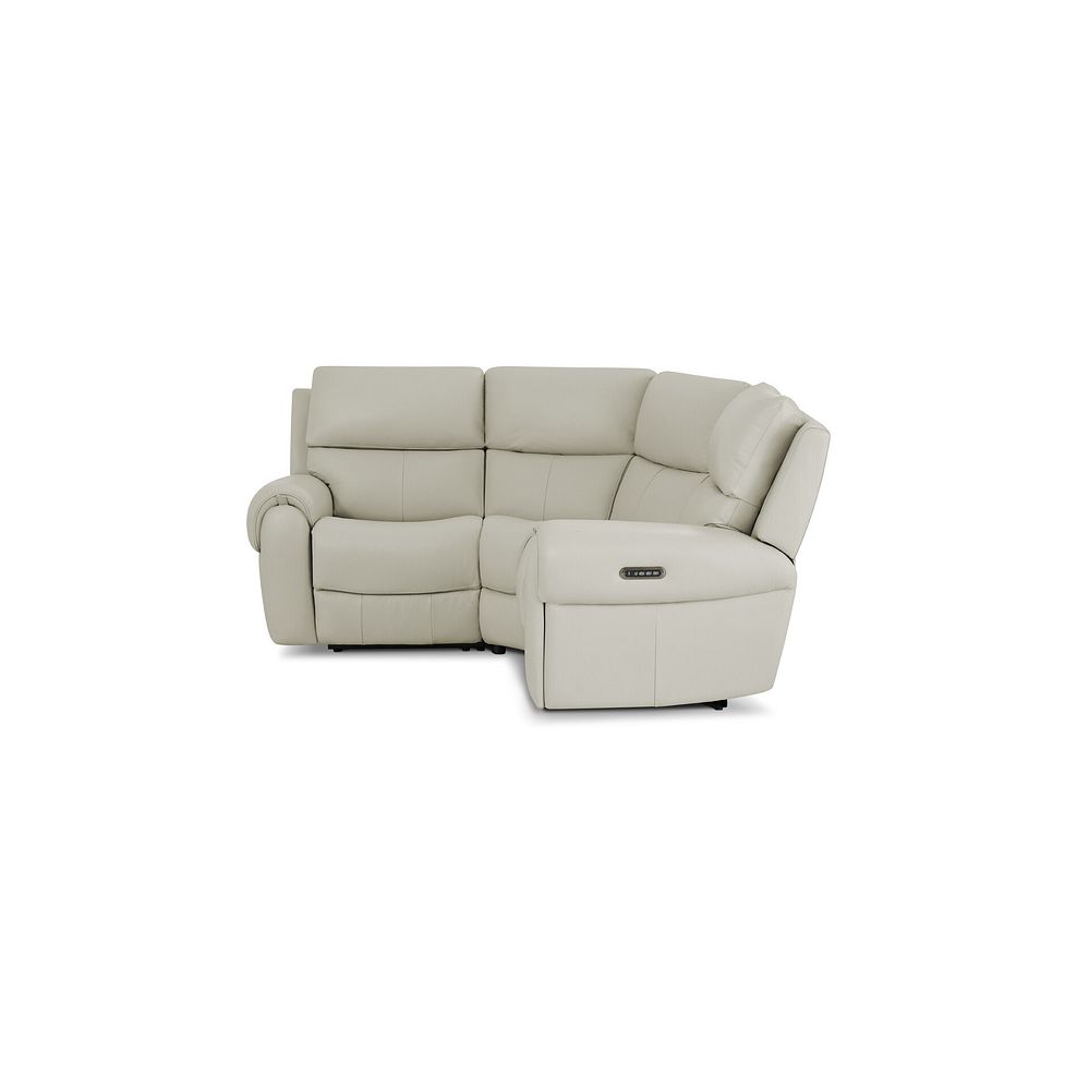 Ezra Group 1 Electric Recliner in Bone China Leather 4