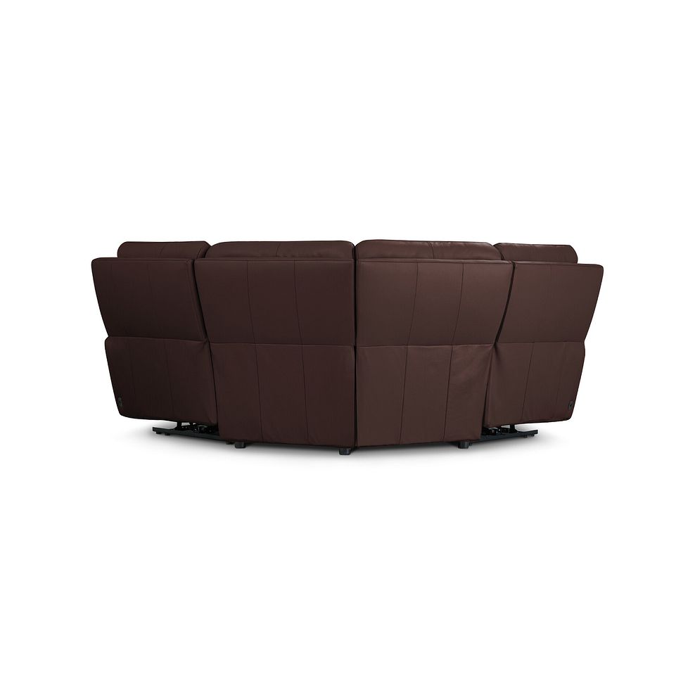 Ezra Group 1 Electric Recliner in Chestnut Leather 5