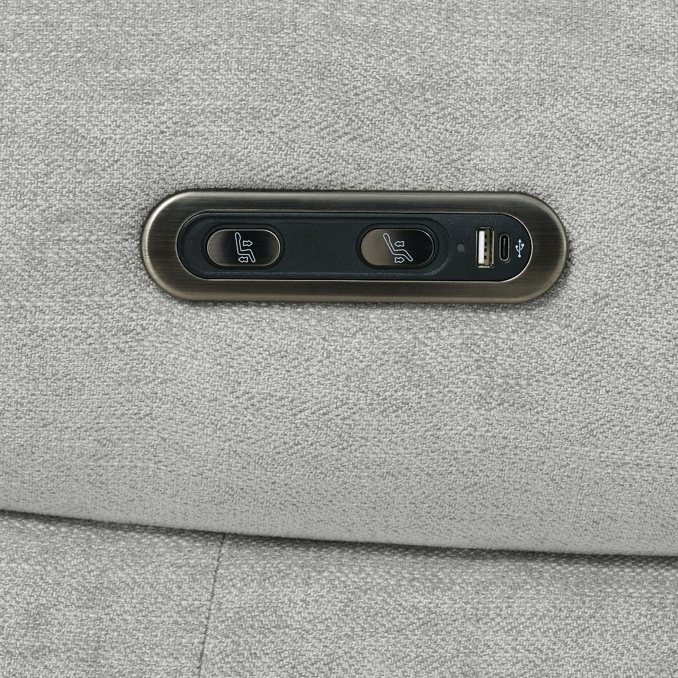 Ezra Group 1 Electric Recliner in Darwin Silver Fabric 10