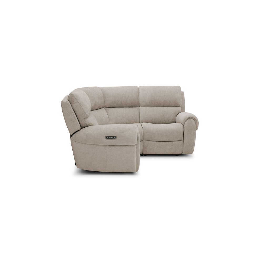 Ezra Group 1 Electric Recliner with Power Headrest & Lumbar Support in Darwin Mink Fabric 5