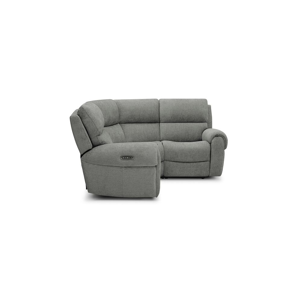 Ezra Group 1 Electric Recliner with Power Headrest & Lumbar Support in Darwin Mushroom Fabric 5