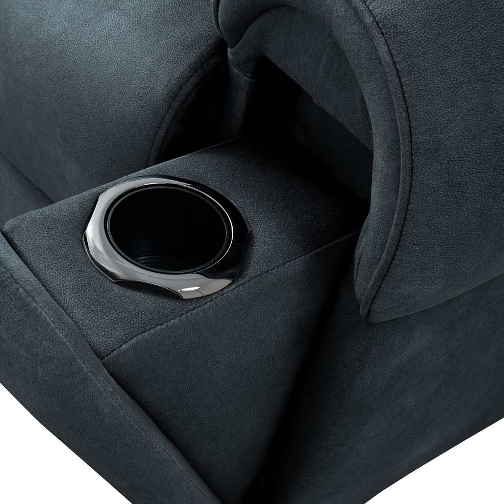 Ezra Group 1 Electric Recliner with Power Headrest & Lumbar Support in Dexter Shadow Fabric 12