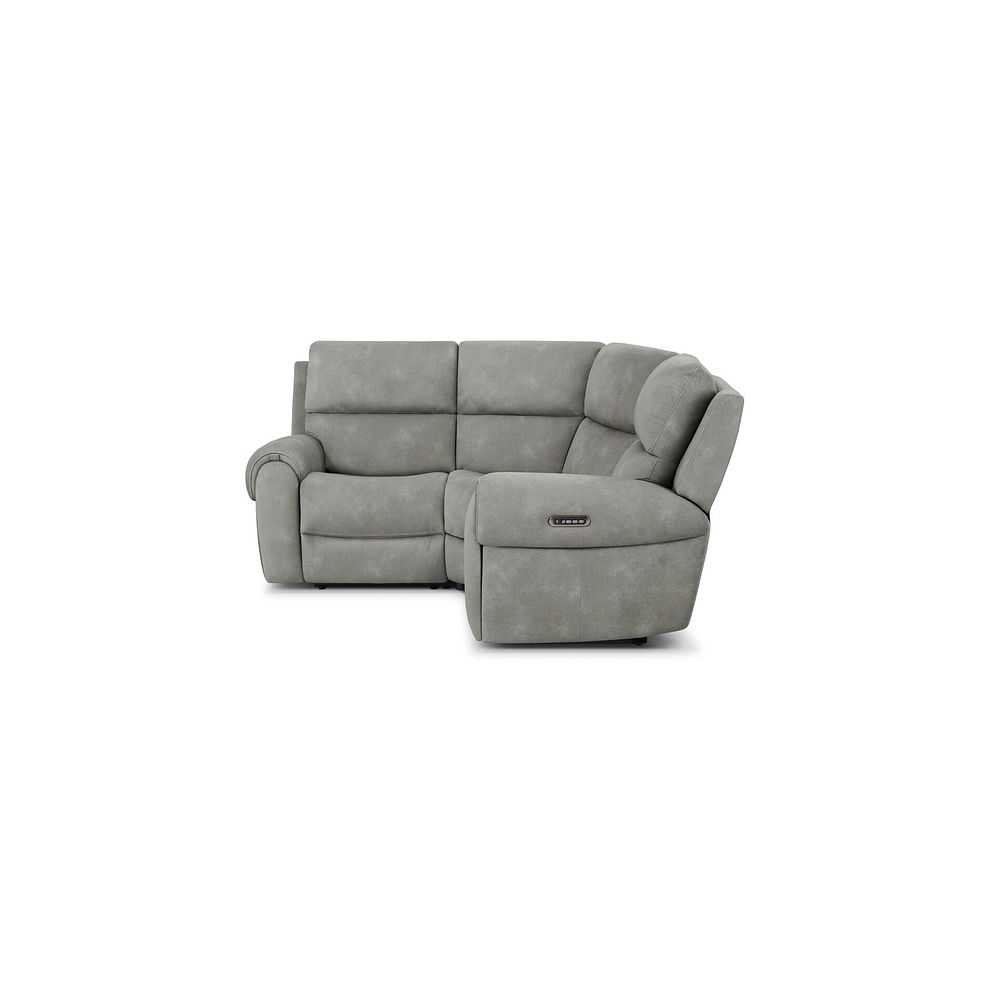 Ezra Group 1 Electric Recliner with Power Headrest & Lumbar Support in Dexter Stone Fabric 5