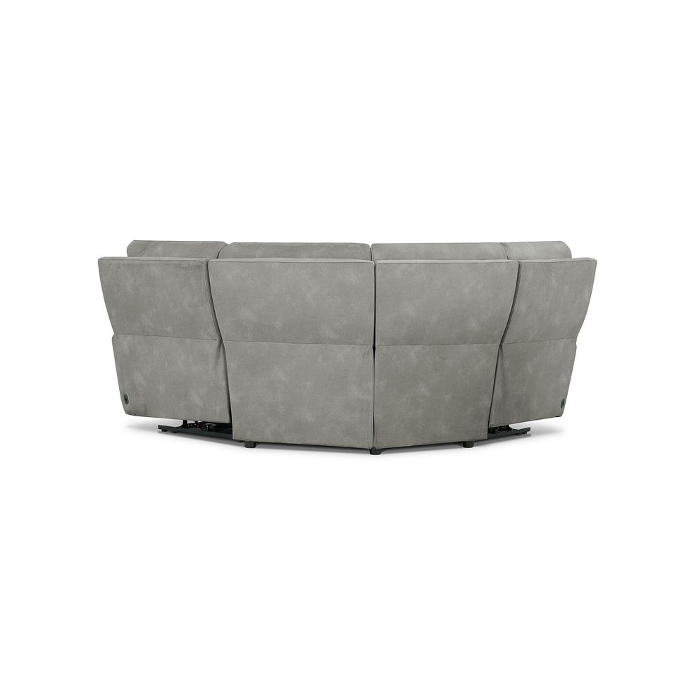 Ezra Group 1 Electric Recliner with Power Headrest & Lumbar Support in Dexter Stone Fabric 6