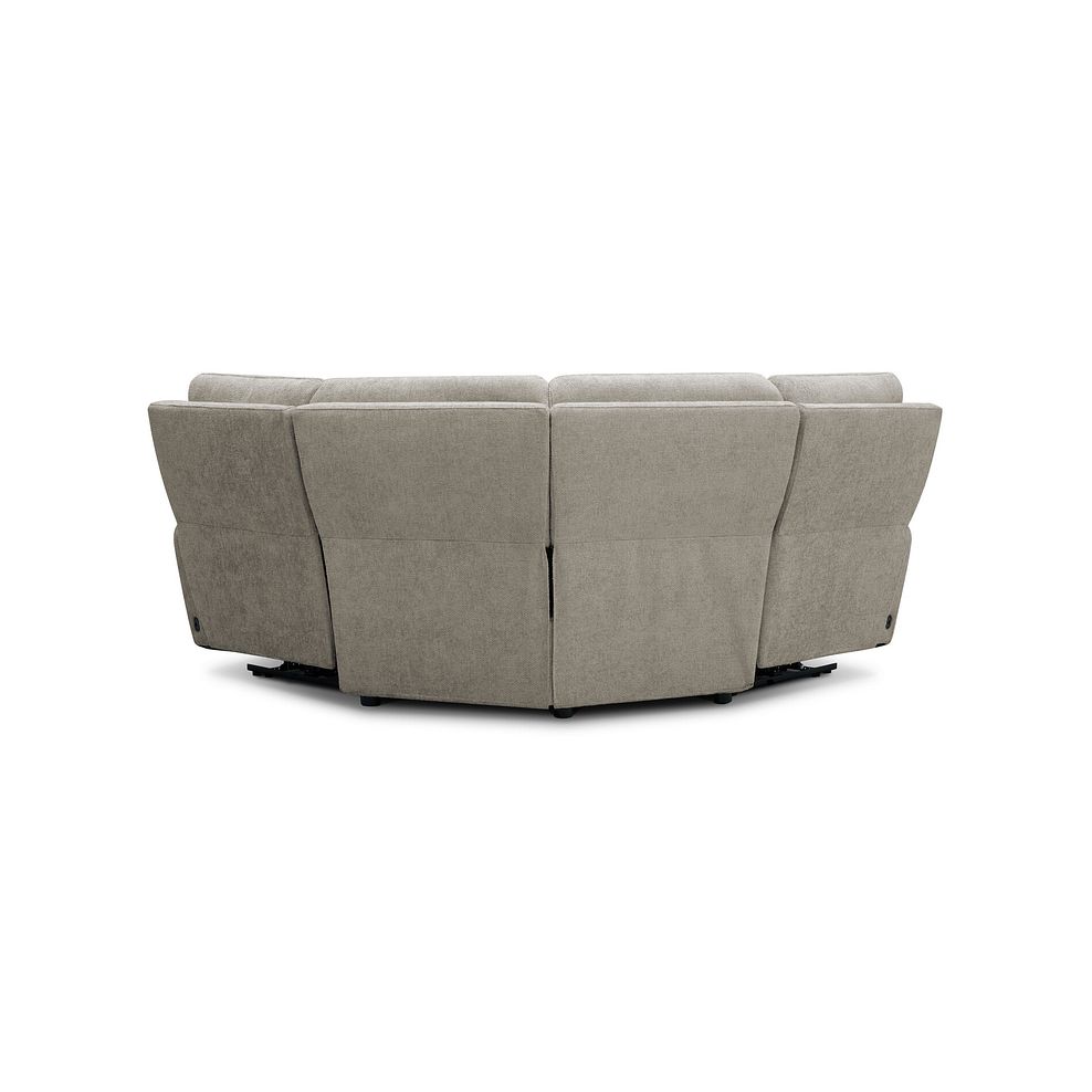 Ezra Group 1 Electric Recliner with Power Headrest & Lumbar Support in Hopsack Linen Fabric 8