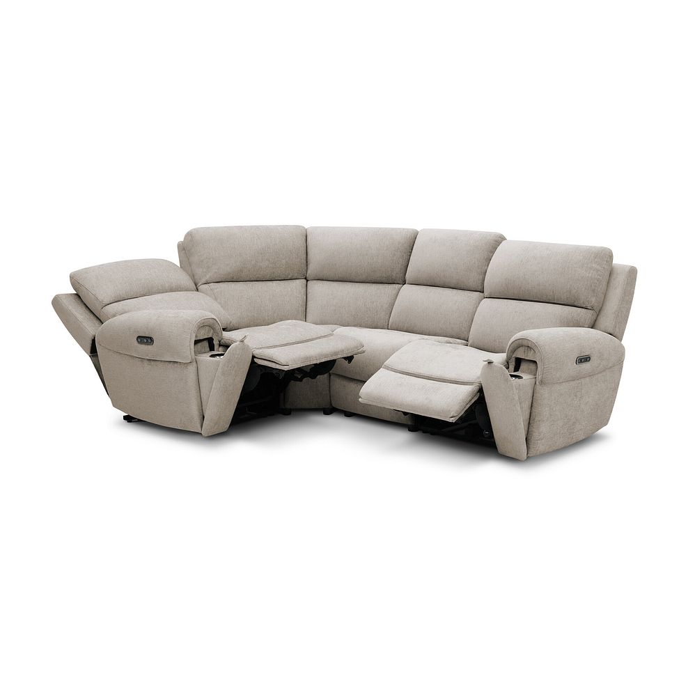 Ezra Group 2 Electric Recliner - Left Hand in Darwin Mink Fabric 3