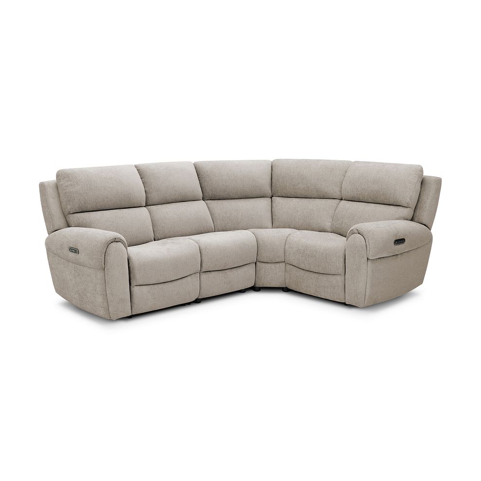 Ezra Group 2 Electric Recliner - Left Hand in Darwin Mink Fabric 1