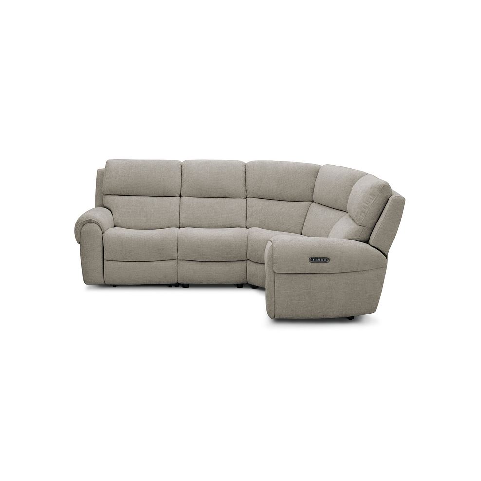 Ezra Group 2 Electric Recliner - Left Hand in Hopsack Linen Fabric 3