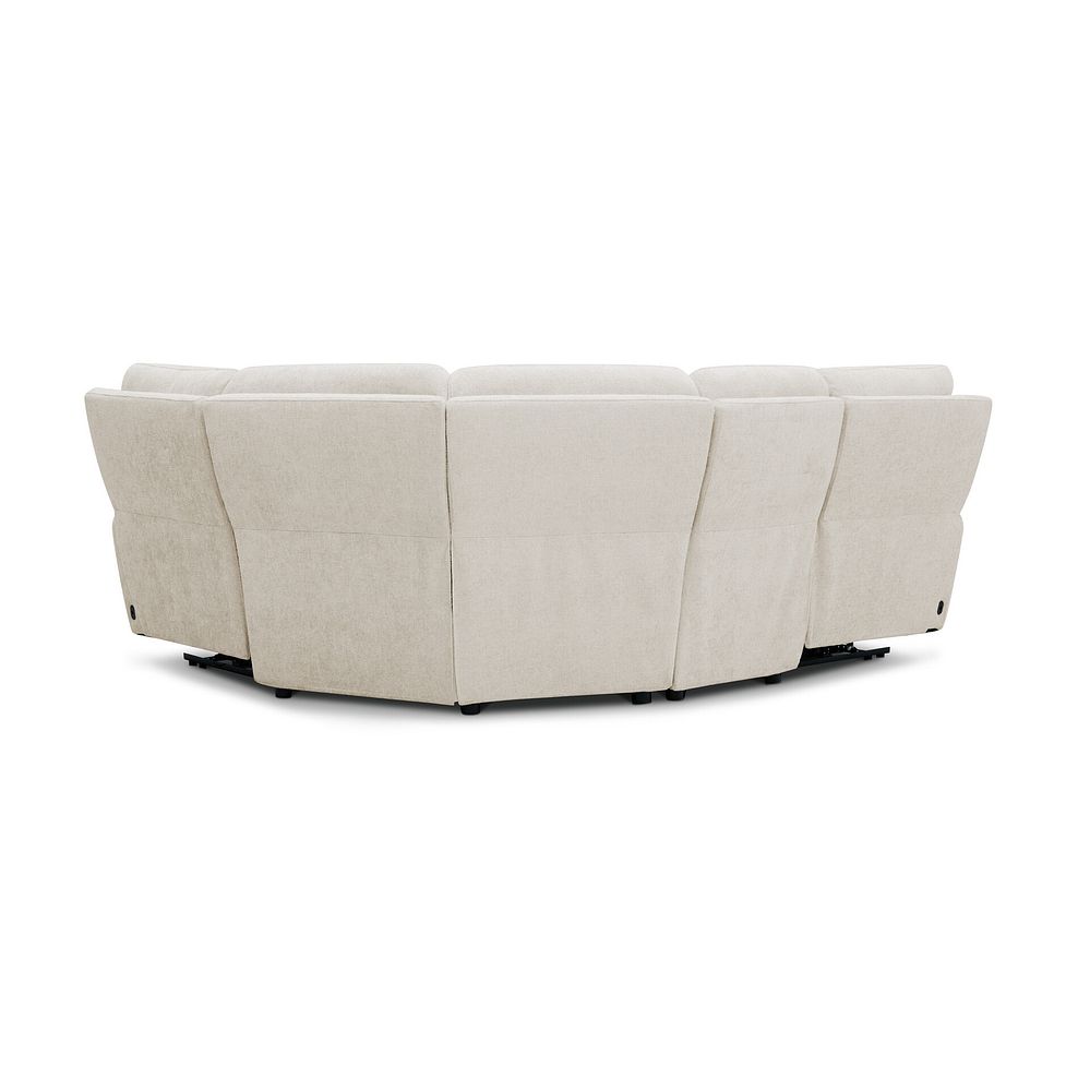 Ezra Group 2 Electric Recliner - Left Hand in Hopsack Natural Fabric 4