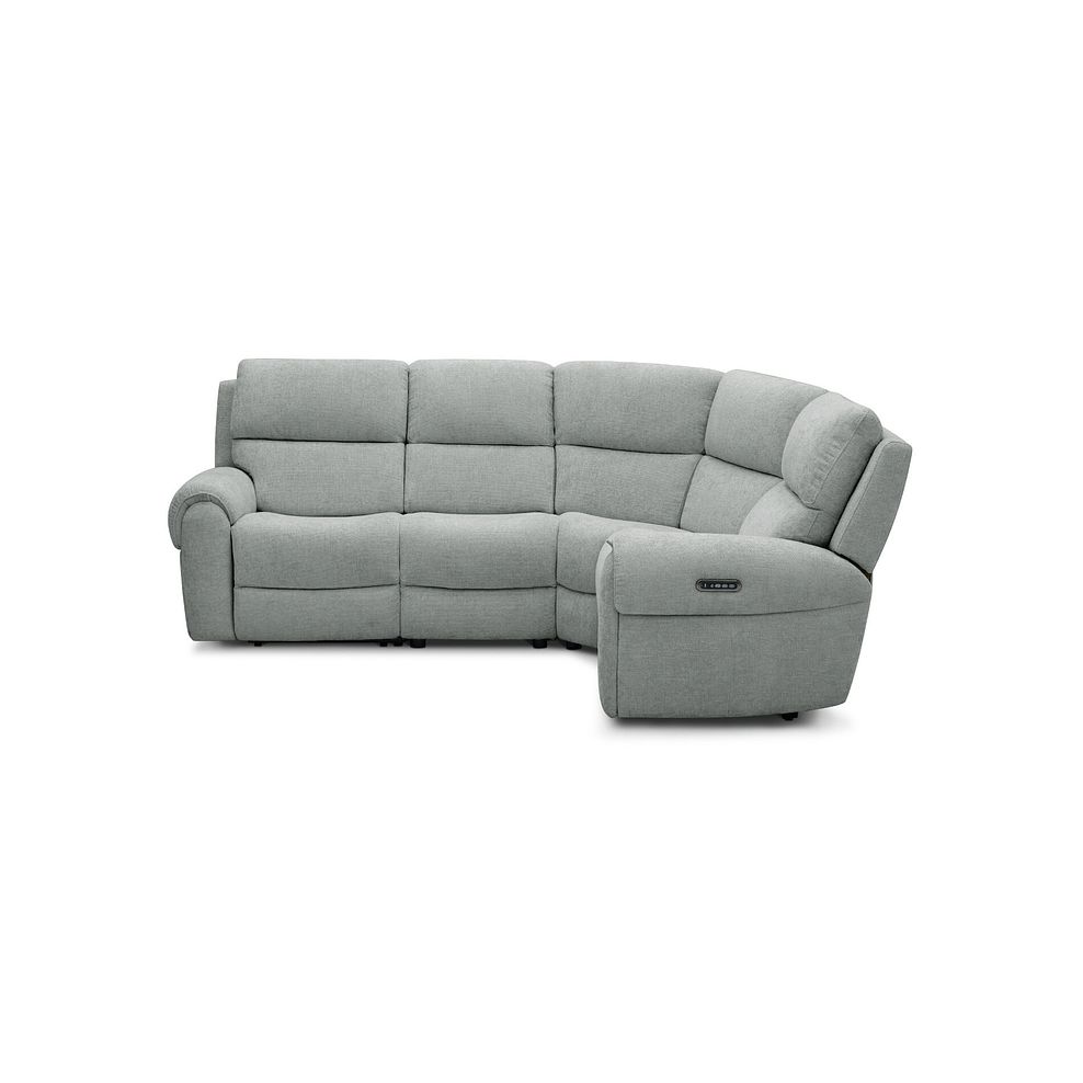 Ezra Group 2 Electric Recliner - Left Hand in Hopsack Platinum Fabric 3